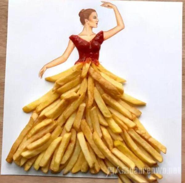 人体艺术写真 当美女穿上了食物的外衣 全场秀色可餐