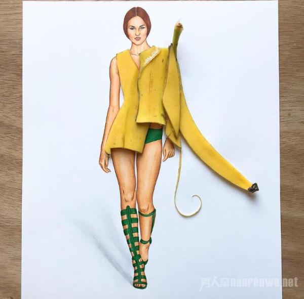 人体艺术写真 当美女穿上了食物的外衣 全场秀色可餐