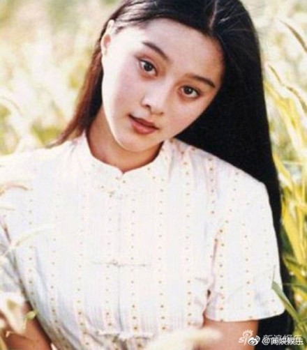 范冰冰青涩旧照五官精致 除了轻微的婴儿肥范冰冰才真正从小美到大