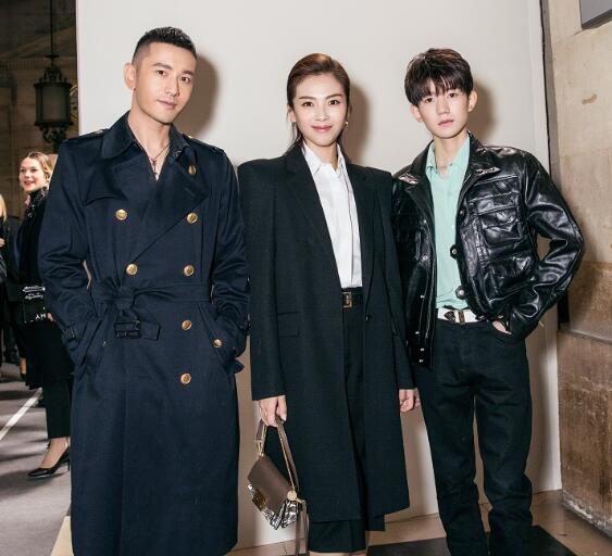 黄晓明超短圆寸亮相巴黎时装周，英伦硬汉风震撼全场