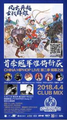 CHINA HIPHOP LIVE第二季燃情开启——风云再起,舌战群雄