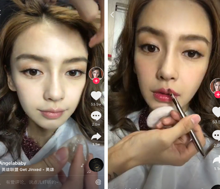 angelababy上传化妆视频 明星的素颜照不是谁都有勇气曝光的