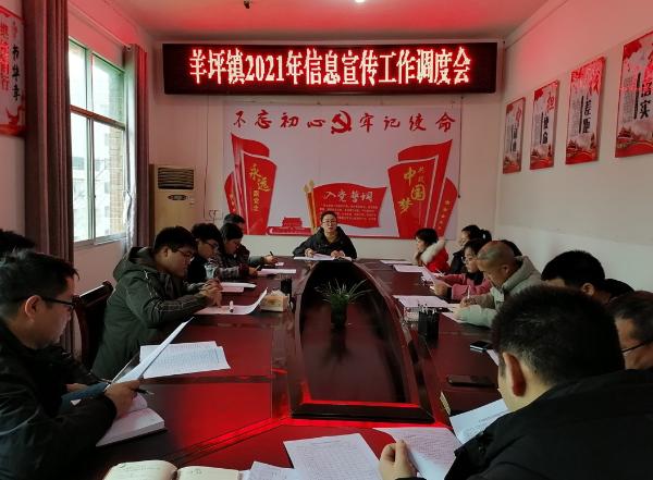 镇远县羊坪镇召开2021年信息宣传调度会议