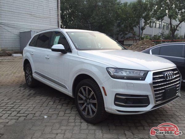 2018款奥迪Q7四驱SUV白色天津港现车报价奥迪Q7加版新行情