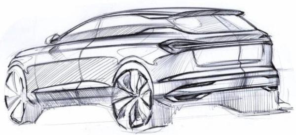 疑似众泰T600换代车型 众泰全新SUV设计图发布