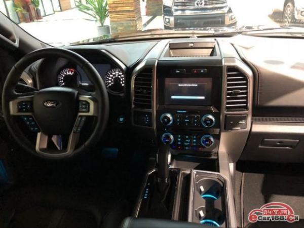 2018款福特猛禽F150内饰奢华大尺寸全景天窗福特F150报价优惠