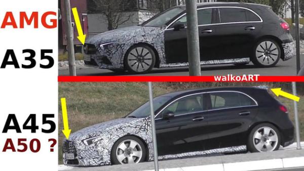 奔驰AMG A35/A45最新谍照 A45将更加激进