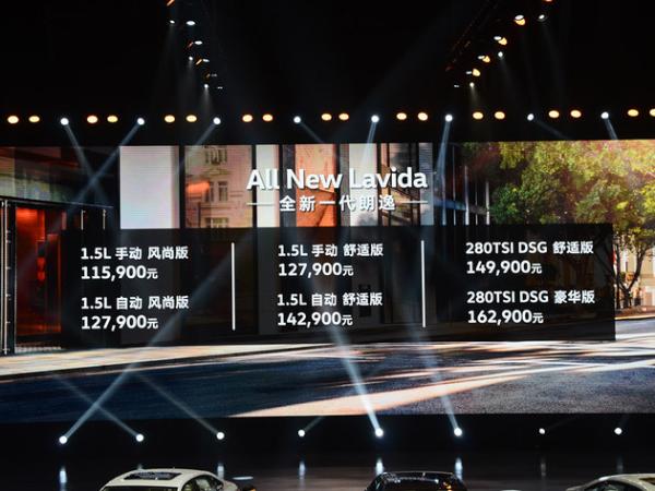 全新一代朗逸购车手册 推荐1.5L 舒适版