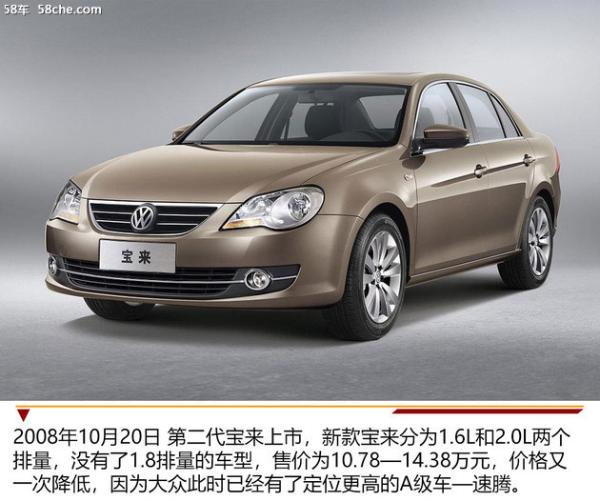 经典继续 回顾一汽-大众宝来车型历程