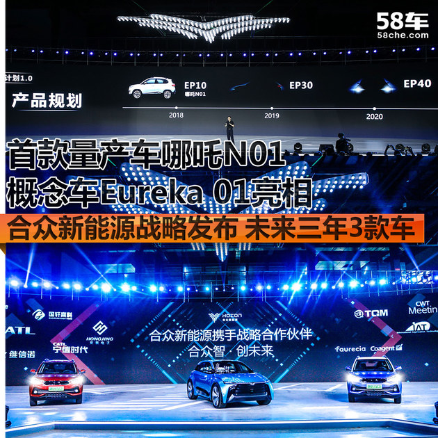 合众新能源战略发布 哪吒N01/概念车亮相