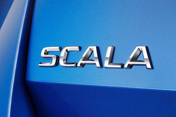 斯柯达新车局部预告图发布 定名为SCALA