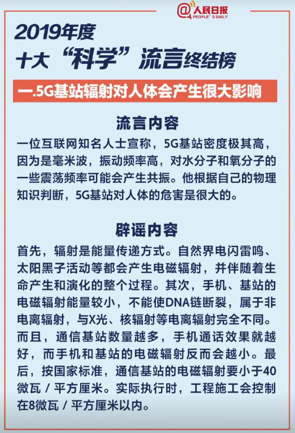 5G基站辐射伤害人体健康？中国电信对此作出解释