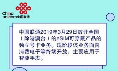 Apple Watch与小米手表可独立使用：联通eSIM业务今日开通