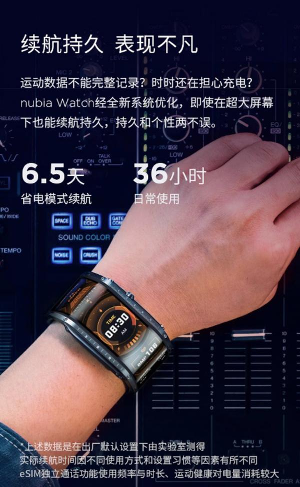 努比亚发布NubiaWatch 4.01英寸超大屏
