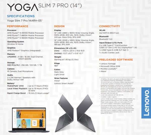 R9处理器2.8K屏！联想YOGA S7Pro发布