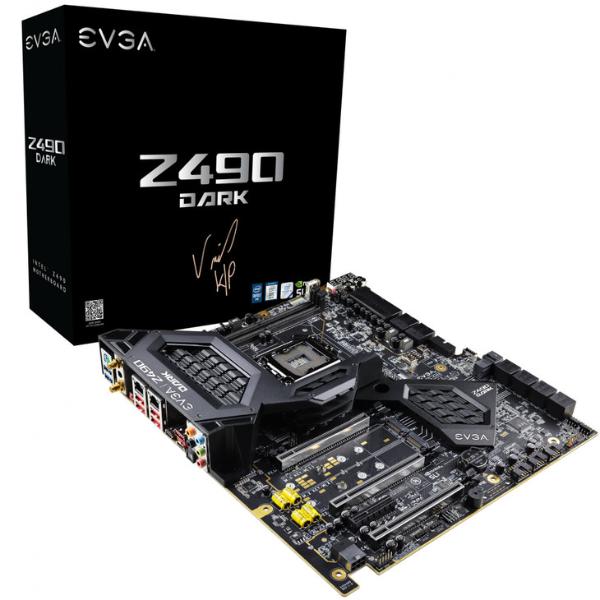 EVGA旗舰Z490主板 内存插槽位于CPU上方