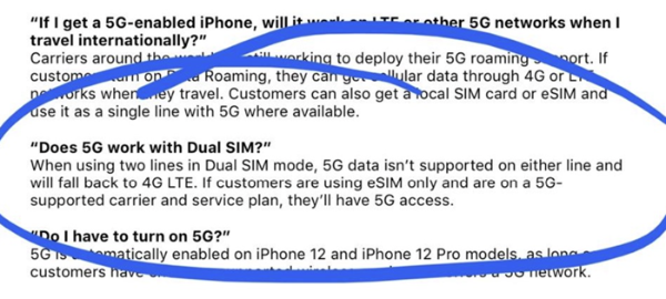 购买需谨慎！iPhone 12双卡模式下无法启用5G