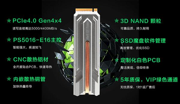 影驰名人堂HOF PRO 固态硬盘，呈现非凡速度体验