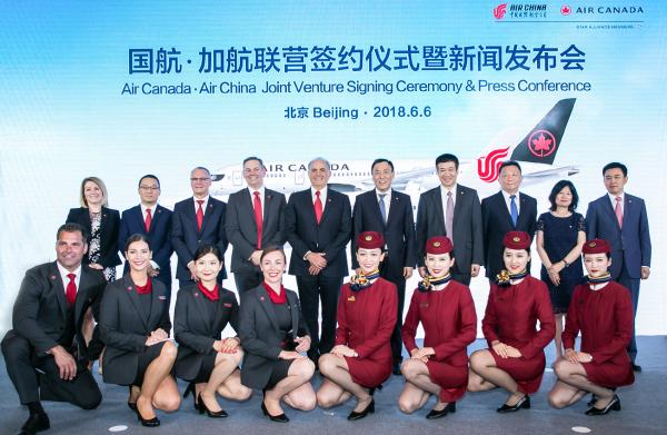中国国航与加拿大航空签署联营协议 系中国-北美洲航空公司间首例