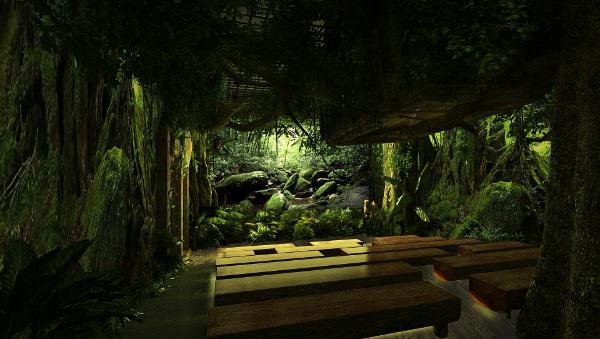 万达南宁雨林乐园“雨林剧场”亮相 博涛文化设计施工超强还原图纸！