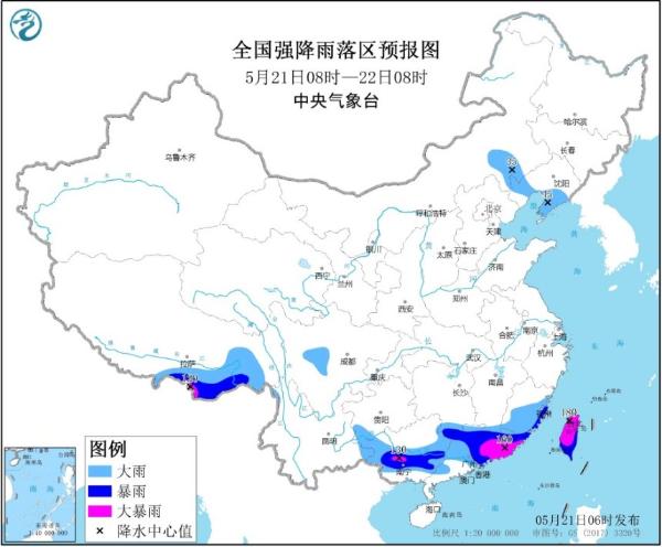 暴雨黄色预警 广西广东等地部分地区有大暴雨