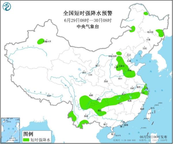 强对流蓝色预警 山东河南等7省区有雷暴大风冰雹