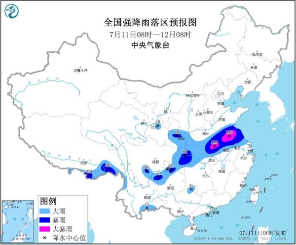 暴雨黄色预警 河南安徽江苏等地局地有大暴雨-资讯-中国天气网