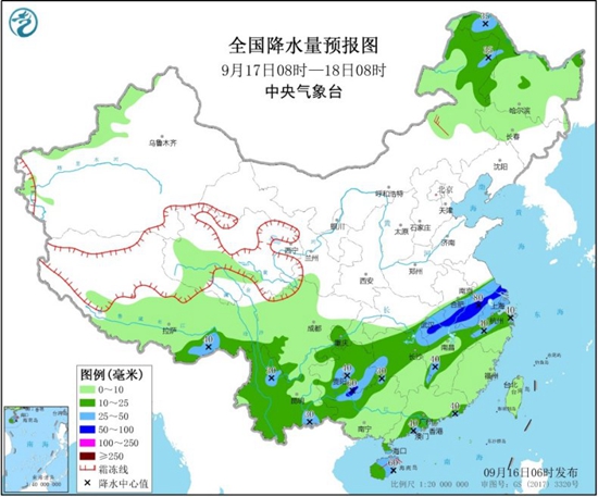 台风“红霞”影响南海 贵州江南中北部等地有较强降雨