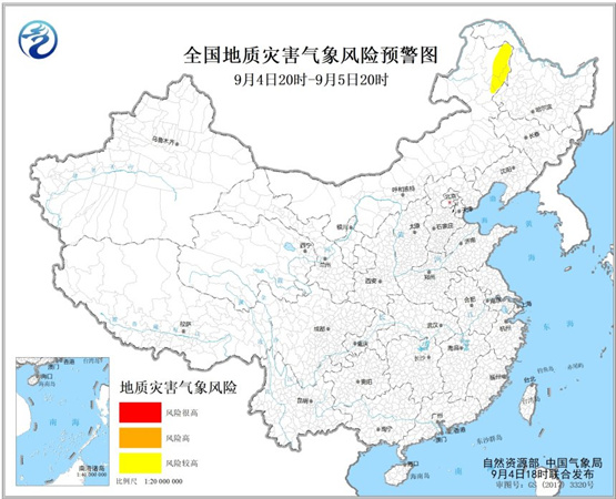 地质灾害预警：内蒙古东部等地发生地质灾害气象风险较高