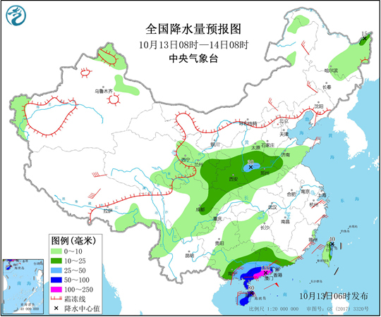 台风登陆在即华南将掀强风雨 北方大部气温将创入秋后新低