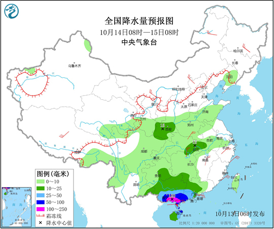 台风登陆在即华南将掀强风雨 北方大部气温将创入秋后新低