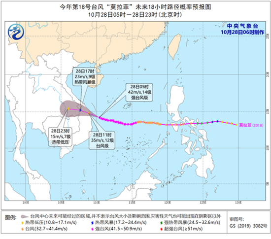 台风预警！“莫拉菲”将于今日上午登陆越南沿海