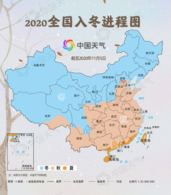 明日立冬！我国超一半区域进入冬季 这张全国补冬地图请收好