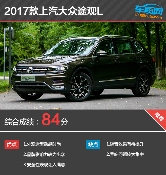 百名车主评新车:2017款上汽大众途观L