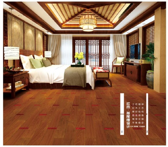 金億红木·燕尾槽行业首创-掀起地板行业创新革命