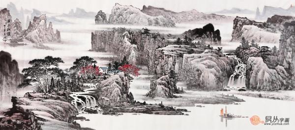 林德坤擅长画什么?山水共魂魄,赏林德坤真迹精品山水画
