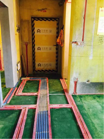 【金粉日记】走进金螳螂装修施工工地，感受水电管的艺术