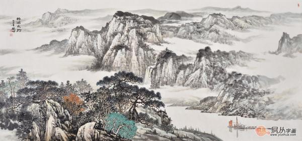 林德坤擅长画什么?山水共魂魄,赏林德坤真迹精品山水画