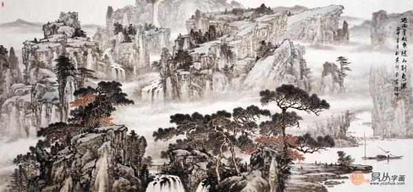林德坤擅长画什么?山水共魂魄,赏林德坤真迹精品山水画