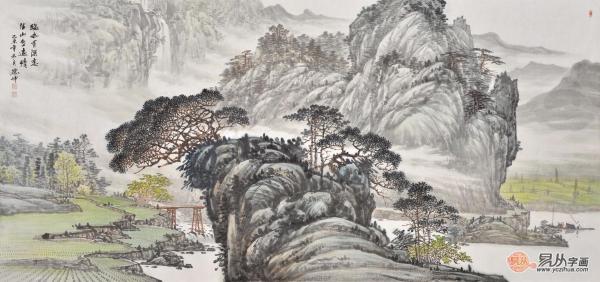 林德坤擅长画什么?山水共魂魄,赏林德坤真迹精品山水画