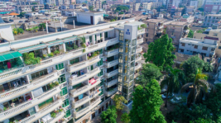 蒂森电梯为旧楼加装电梯带来全新示范