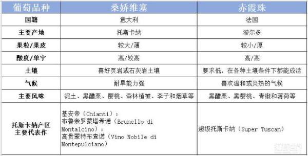 [桑娇维塞]桑娇维塞VS赤霞珠，托斯卡纳两大“红”