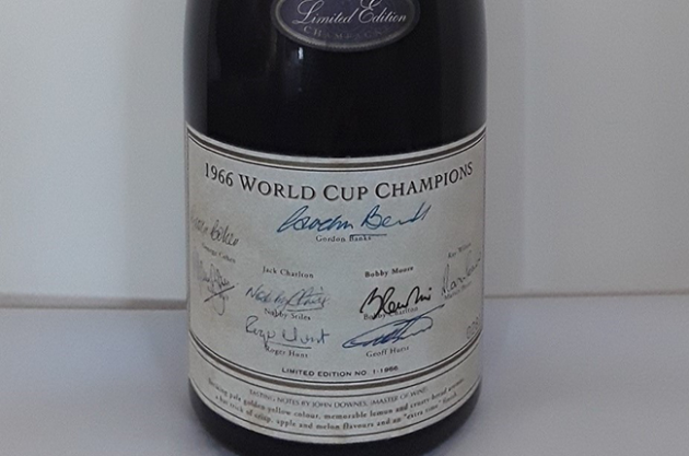 1966年世界杯冠军香槟将于8月进行拍卖