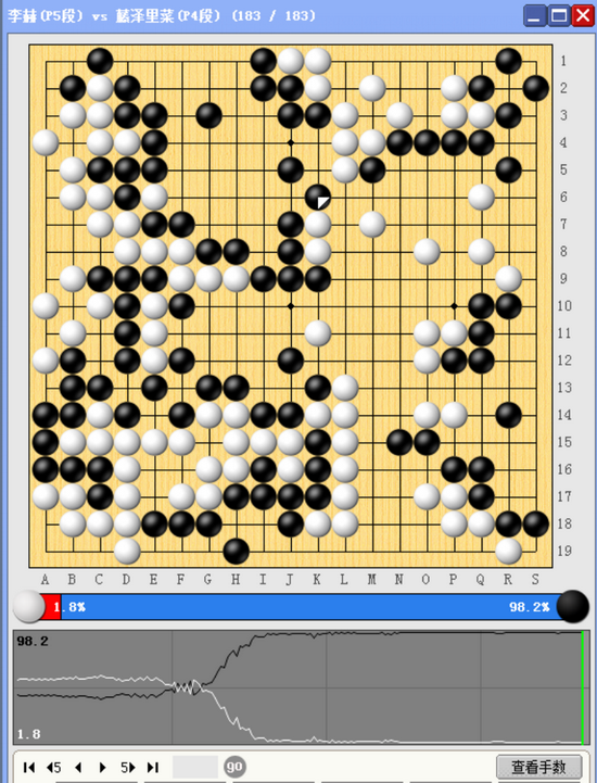 日本围棋之花绽放弈城 滕泽里菜掀翻昔日霸主李赫