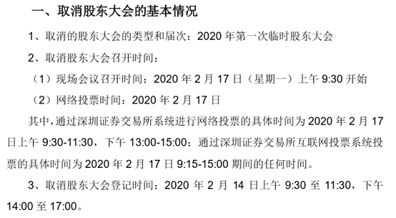 麦克奥迪取消2020年第一次临时股东大会 择日另行召开