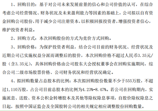 基康仪器将花不超过3402.80万元回购公司股份 用于减少公司注册资本