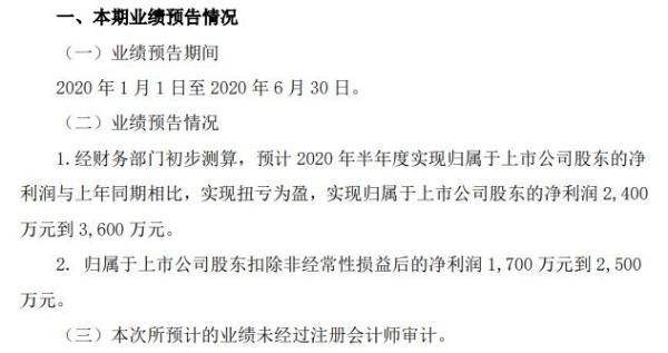 东安动力2020年上半年预计净利2400万至3600万 销量增加