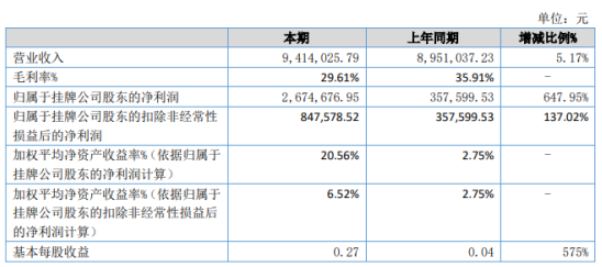 大生泰丰2020年上半年净利267.47万增长647.95% 人工成本降低