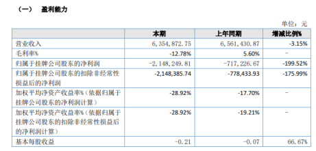 中惠元景2020年上半年亏损214.82万亏损增加 宽沟项目收入减少