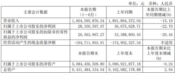 远达环保2020年上半年净利2835.06万下滑22.7% 业务板块收入下滑